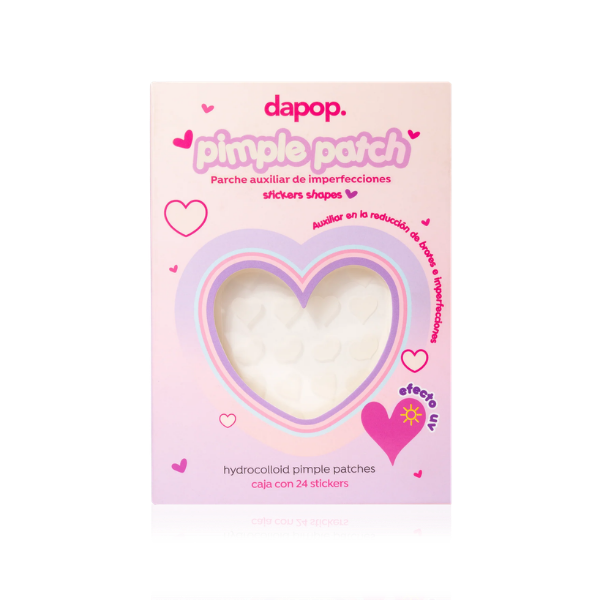 Parches para acné efecto Uv Corazones
