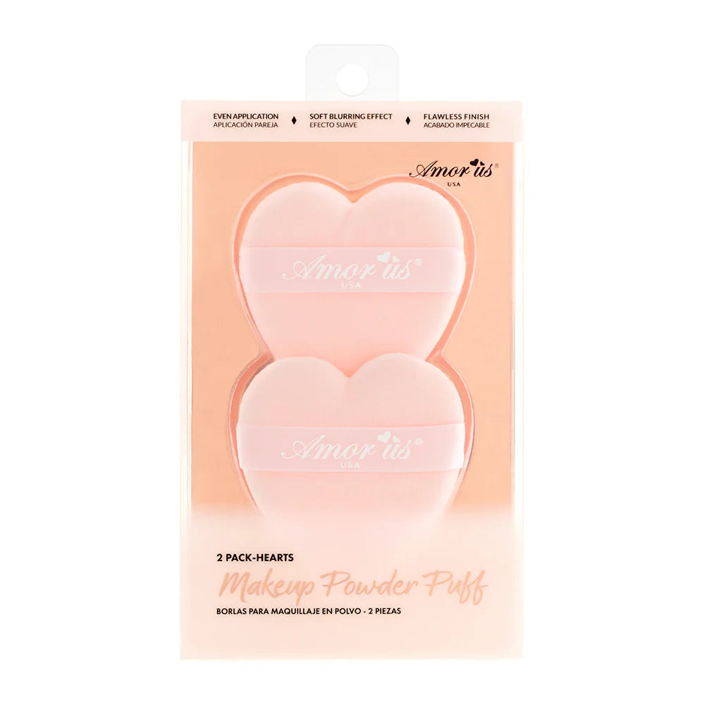 Esponjas Corazón Powder Puff con 2pzas