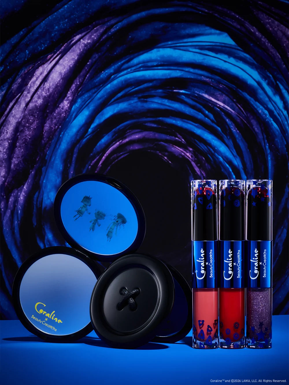 Coraline X Beauty Creations - Kit Gloss & Tinta Peel Off - Stay Forever