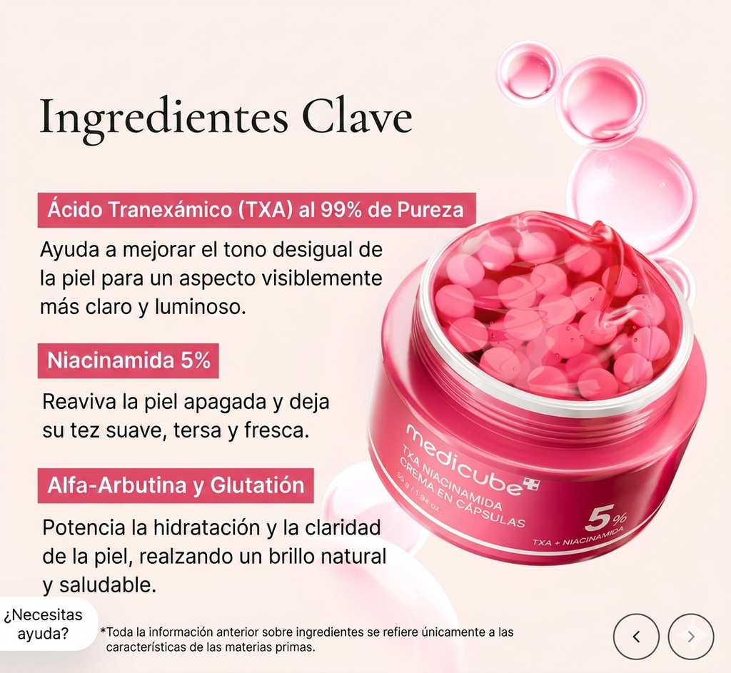 Crema TXA Niacinamide Capsule 5%