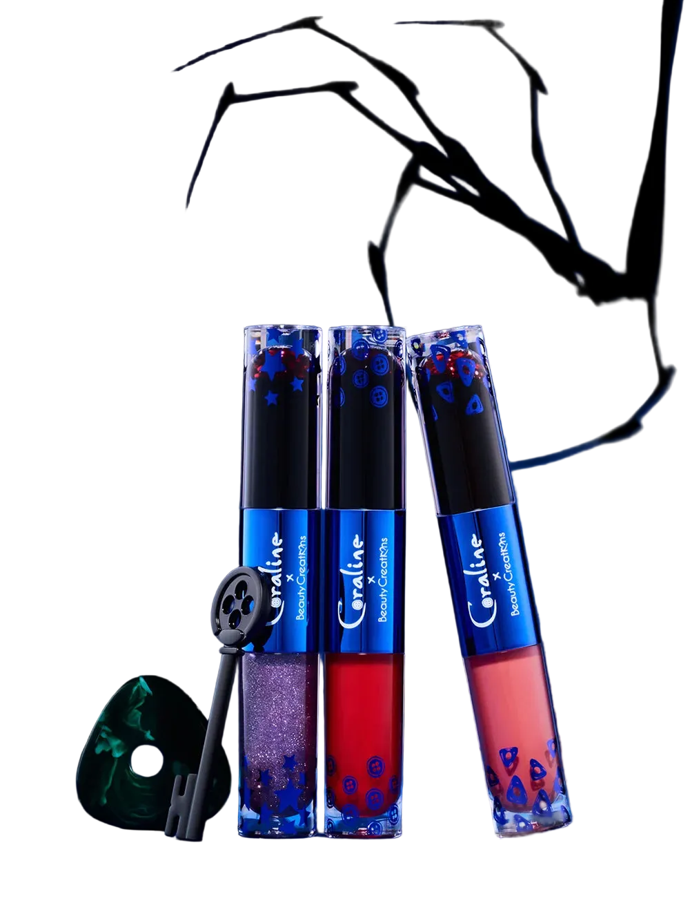 Coraline X Beauty Creations - Kit Gloss & Tinta Peel Off - Stay Forever